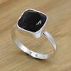 Black Onyx Gemstone Silver Ring For Women, 925 Sterling Silver Crystal Handmade Artisan Jewelry, Valentine's Day Gift