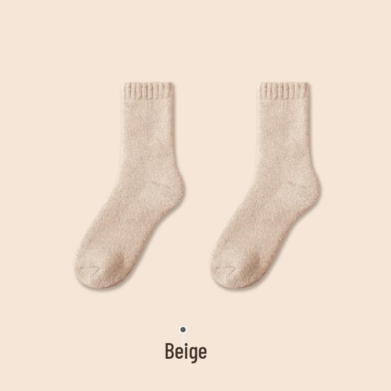 Очень толстые флисовые шерстяные носки для мужчин и женщин - Теплые зимние носки до середины икры