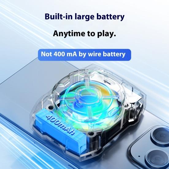 Rechargeable Phone Radiator Speeds Adjustable Gaming Low-Noise Wireless Magnetic 3 Phone Cooling Fan