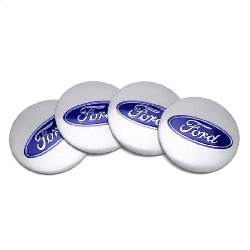 Наклейка на автомобиль Ford 4 шт. 56 мм Наклейки на центральные колпаки колес автомобиля Наклейки на колпаки для Ford S MAX Ranger Focus Fiesta Mondeo Kuga Must