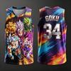 Dragon.Ball Жилет Гоку № 23 24 77 11 45 1 2 34 Аниме Для взрослых Мужской 3D-печать Специальный Баскетбольный Жилет Повседневный для детей