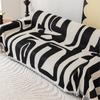 Black and White Chenille Sofa Cover for Living Room Towel Blanket Couch Cover Universal Anti-cat Scratch Sofa Slipcover
