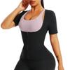 Женская спортивная одежда с короткими рукавами для поддержки груди, йоги, пота, фитнеса, корсета, корректирующего белья