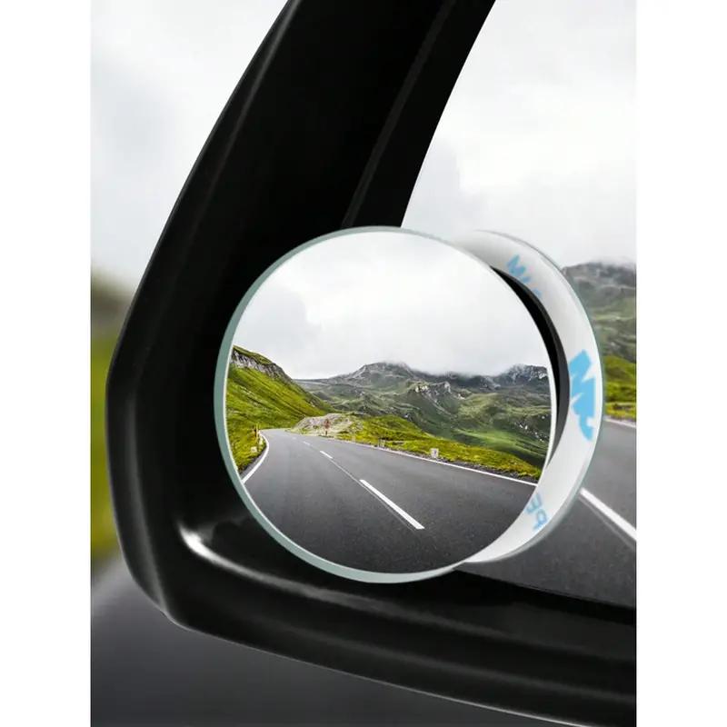 2 шт. Автомобильное дуговое широкоугольное зеркало заднего вида, прозрачное тонкое стекло для слепых зон, выпуклое зеркало заднего вида, парковочное зеркало для внедорожника