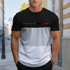 New Summer Men's Fashion T-shirt Personality Montage Printed Men's T-shirt Top