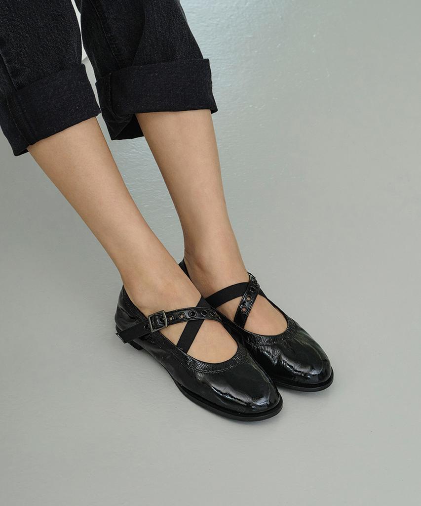Mishuu Somuch Woldang Chohye X-Strap Flat_Black