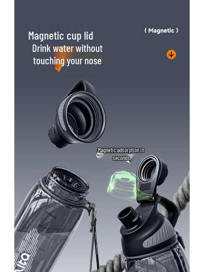 Large Capacity Tritan Sports Water Bottle - High Temperature Resistant Fitness Kettle for Men and Women