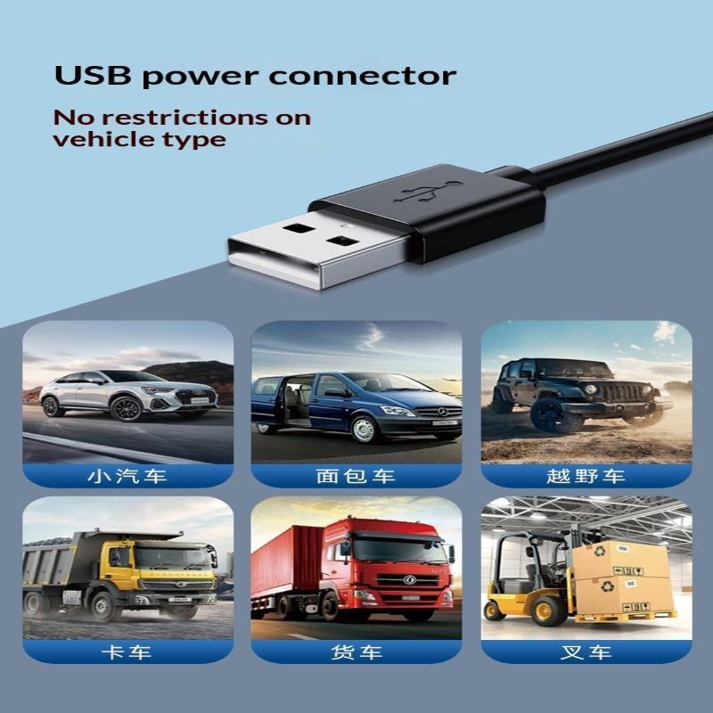 Автомобильный USB-вентилятор охлаждения с 3 скоростями, 5 В, 1 А, с регулируемым на 360 градусов выходным отверстием, 5-лопастной, низкий уровень шума, для автомобиля, грузовика, внедорожника, седана