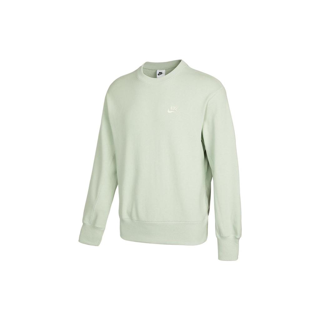 Nike Sweatshirts Men's Light Green Crew Neck Moderate Regular (Unisex) Sweatshirts DA0022 017
