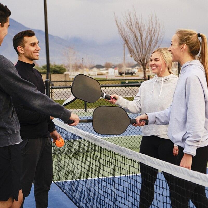 Outdoor Pickleball Orange 40 Holes High Elasticity Durable 6 Packs