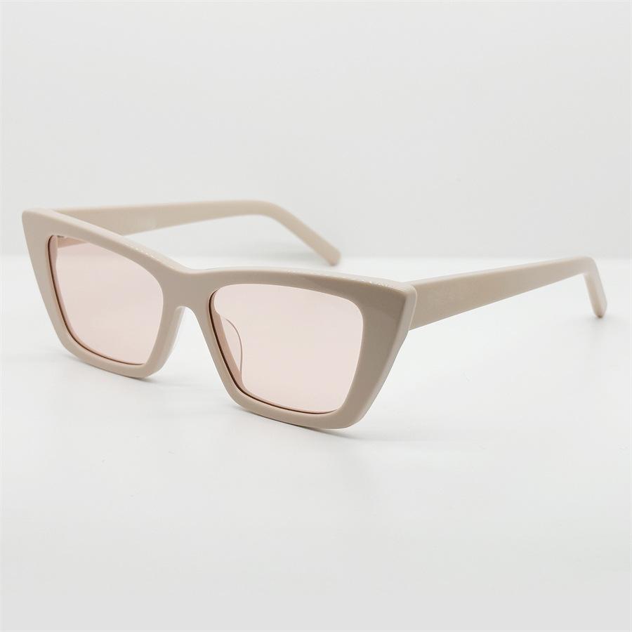 Trendy Yangshulun cat-eye black sunglasses, super cool and unique, round-face sunglasses, same style as popular with female influencers, makes the