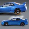 2024 Новинка 1:24 масштаба автомобиля Nissan Skyline GTR-R34 литой автомобиль модель автомобиля литой металл Форсаж коллекционная игрушка на день рождения для детей подарки