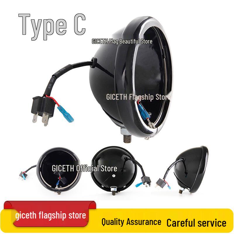 5.75" LED Headlight for Harley X48, XL883R/L 750, Dyna, Benelli 400 Motorcycles & Scooters - Off-road Compatible