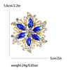 Rhinestone Flower Brooch for Women Unisex Crystal Glass Pins Banquet Party Backpack Gifts Jewelry Accessories