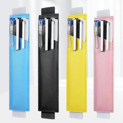 Держатель для ручки Многофункциональный высокопрочный эластичный ремешок из искусственной кожи, чехол для ручки для ноутбука для школы