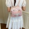 Школьная сумка корейская версия ins клетка мультфильм румяный котенок рюкзак сумка женский нишевый дизайн студенческая школьная сумка рюкзак большой емкости