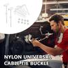 Улучшенная модель Универсальная Нейлоновая Стяжка-Хомут Самоблокирующаяся Держатель для Zip-Стяжек Автомобильная Пряжка Зажим-Молния Складная Нейлоновая Пряжка