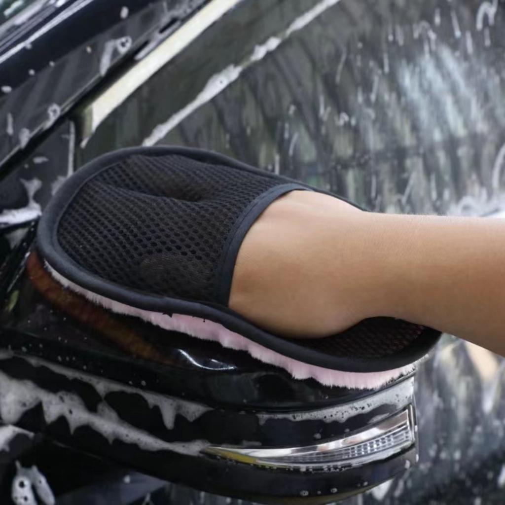 1 шт. Перчатки для мытья автомобиля, утолщенные перчатки из шерстяного бархата для протирки автомобиля, перчатки для полировки автомобиля, ткань для протирки автомобиля в виде медвежьей лапы, инструменты для чистки