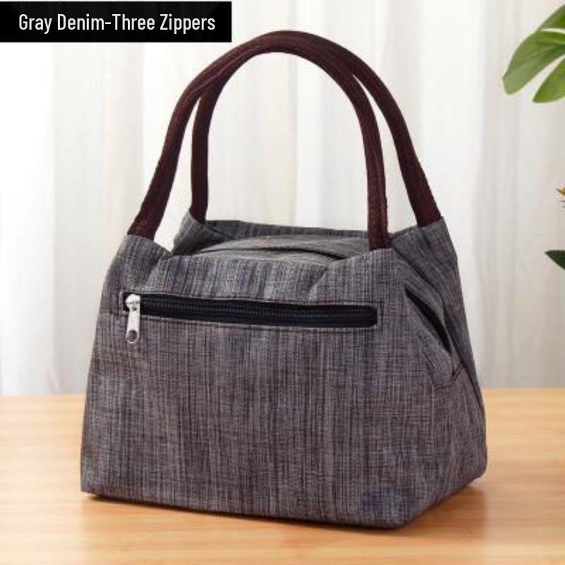 Женская водонепроницаемая сумка из ткани Оксфорд и холщовая сумка-тоут для мамы - Маленькая квадратная сумка с карманом для зонта