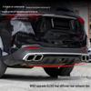 Универсальный задний диффузор и насадка на выхлопную трубу для Mercedes GLE-Class W167 GLE63 (19 моделей)