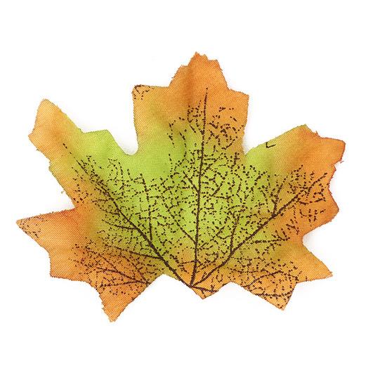 50 шт. искусственный кленовый лист реалистичная ткань осенние листья для дома и улицы Хэллоуин осень