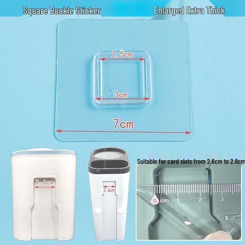 Многослойная клейкая настенная полка для хранения с прозрачными крючками для ванной комнаты