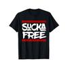 Европейский размер SUCKA FREE Смелый слоган Футболка для мужчин и женщин - 100% Хлопок Оверсайз Ретро Уличная одежда Футболка с белым