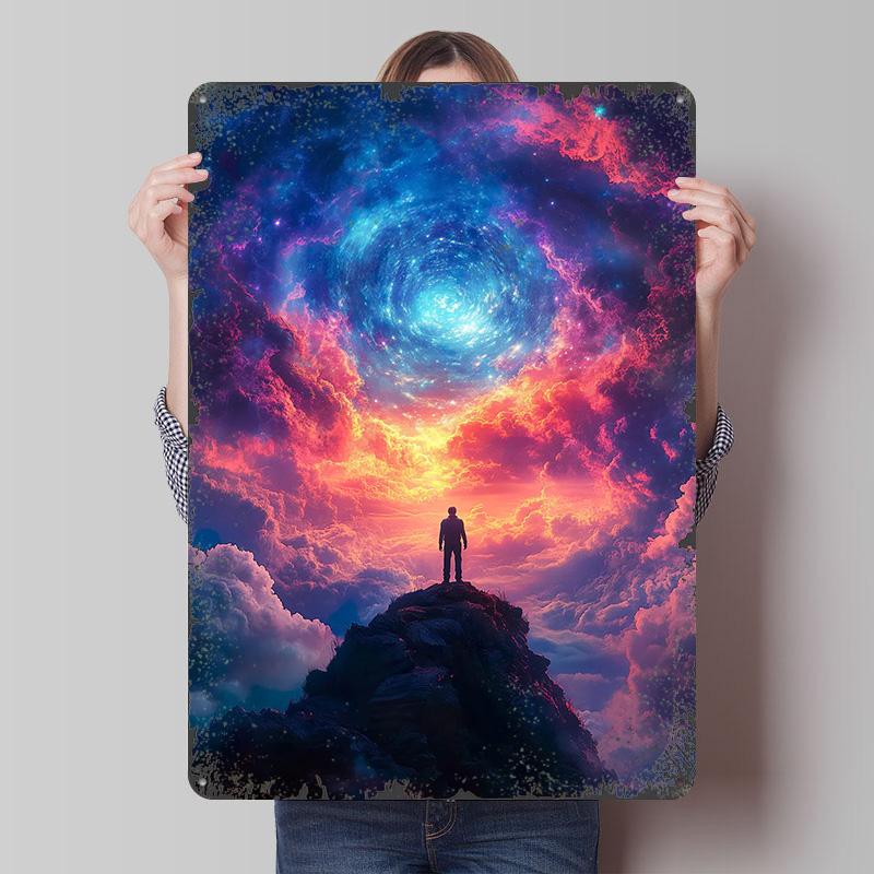 Universe Exploration Poster Customized Wall Art Vintage Metal Signs Retro Tin Plaque for Man Cave Gaming Room Decoration At Home