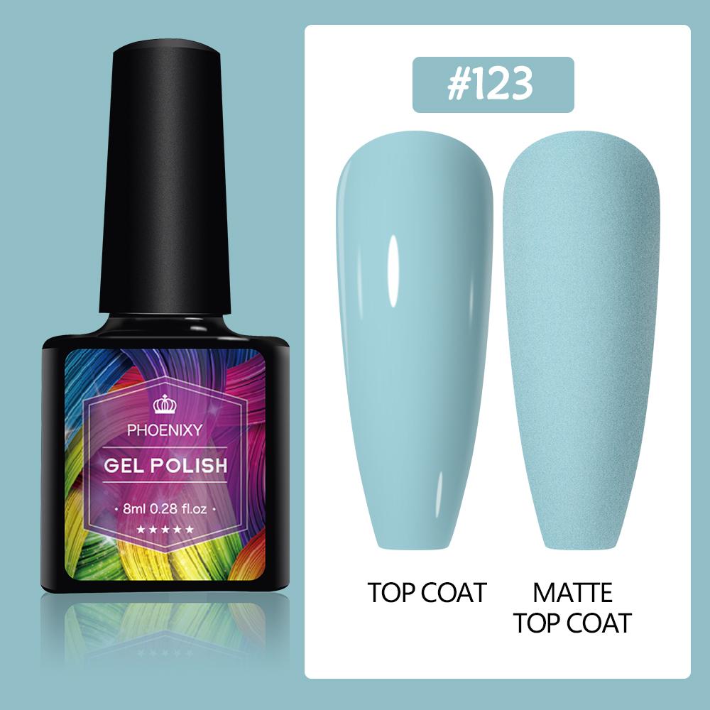 PHOENIXY 8 мл гель-лак для ногтей, полуперманентный гель, блестящий гель, отмачиваемый блестящий стартовый набор, маникюрный набор для маникюрного салона
