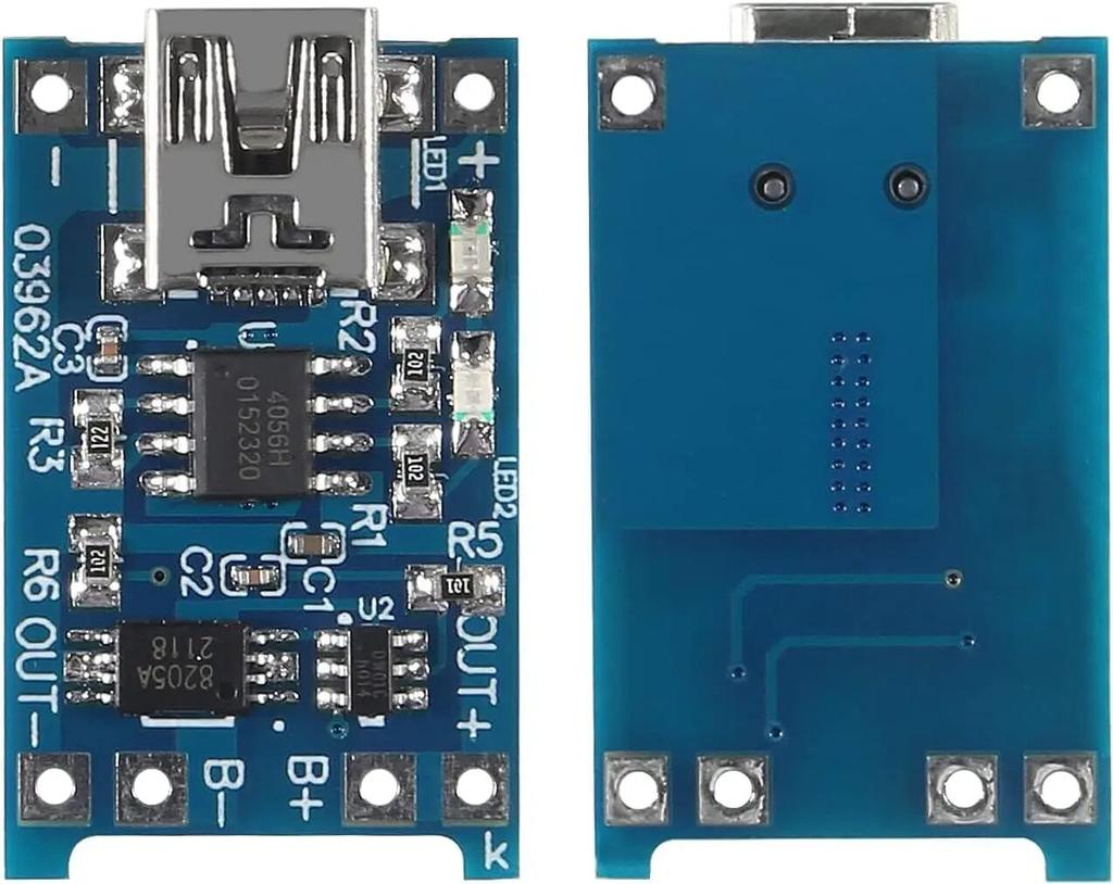 10pcs 5V 1A 18650 Lithium Battery Charging Board TP4056 Lithium Charging Mini/Micro USB Type C Charge Module With Protect