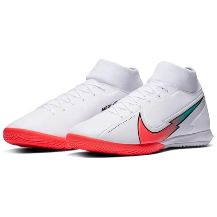 Nike Mercurial Superfly 7 Academy IC White Crimson Jade Men Sneakers Photon-Dust Hyper-Jade Flash-Crimson AT7975-163