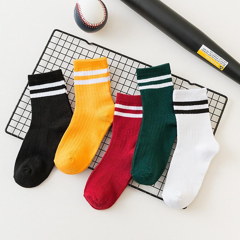5Pairs Women Cotton Socks Cute Print Princess Two-dimensional Fashion Socks Striped Plaid Ladies Spring Summer Socks