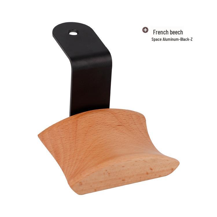 Прочная подставка для полноразмерных наушников из черного ореха - Простой деревянный держатель-дисплей