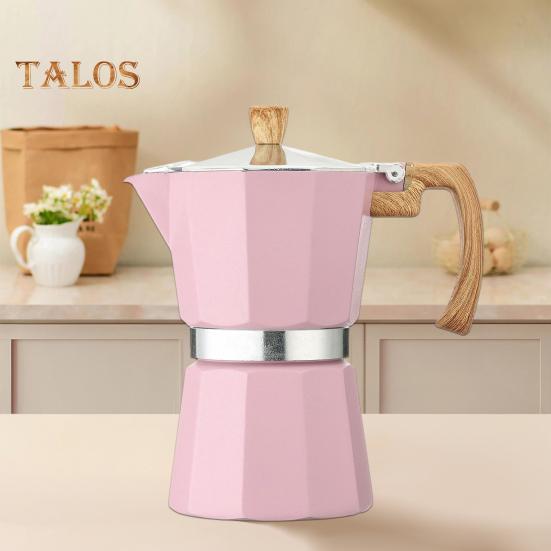 Кофеварка Moka Pot Espresso, простая в очистке, кофеварка для плиты, алюминиевый итальянский дизайн, кубинская кофеварка для насыщенного вкуса