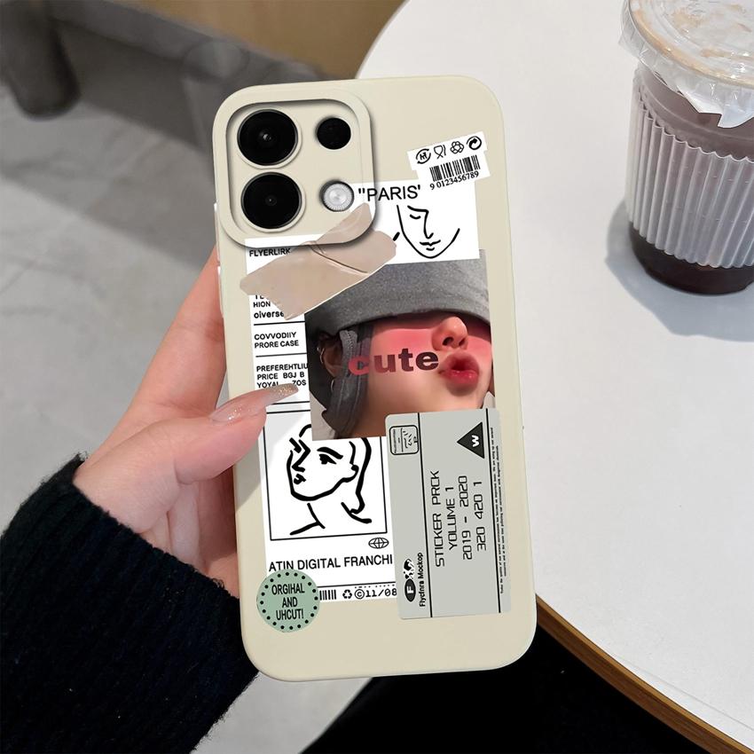 Для Oppo Realme 5 6 7 8 9 10 Pro Plus K12 A5 A5X чехлы для телефонов Sweet Girl Patterns Liquid Silicone Advanced Anti Slip Protective Shell для корпуса Oppo