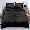 Черный Геометрический Комплект Пододеяльников Кинг Сайз Подростковый Комплект Постельного Белья Крутой Черный Красный Эстетичный Дизайн Современный Декор Спальни