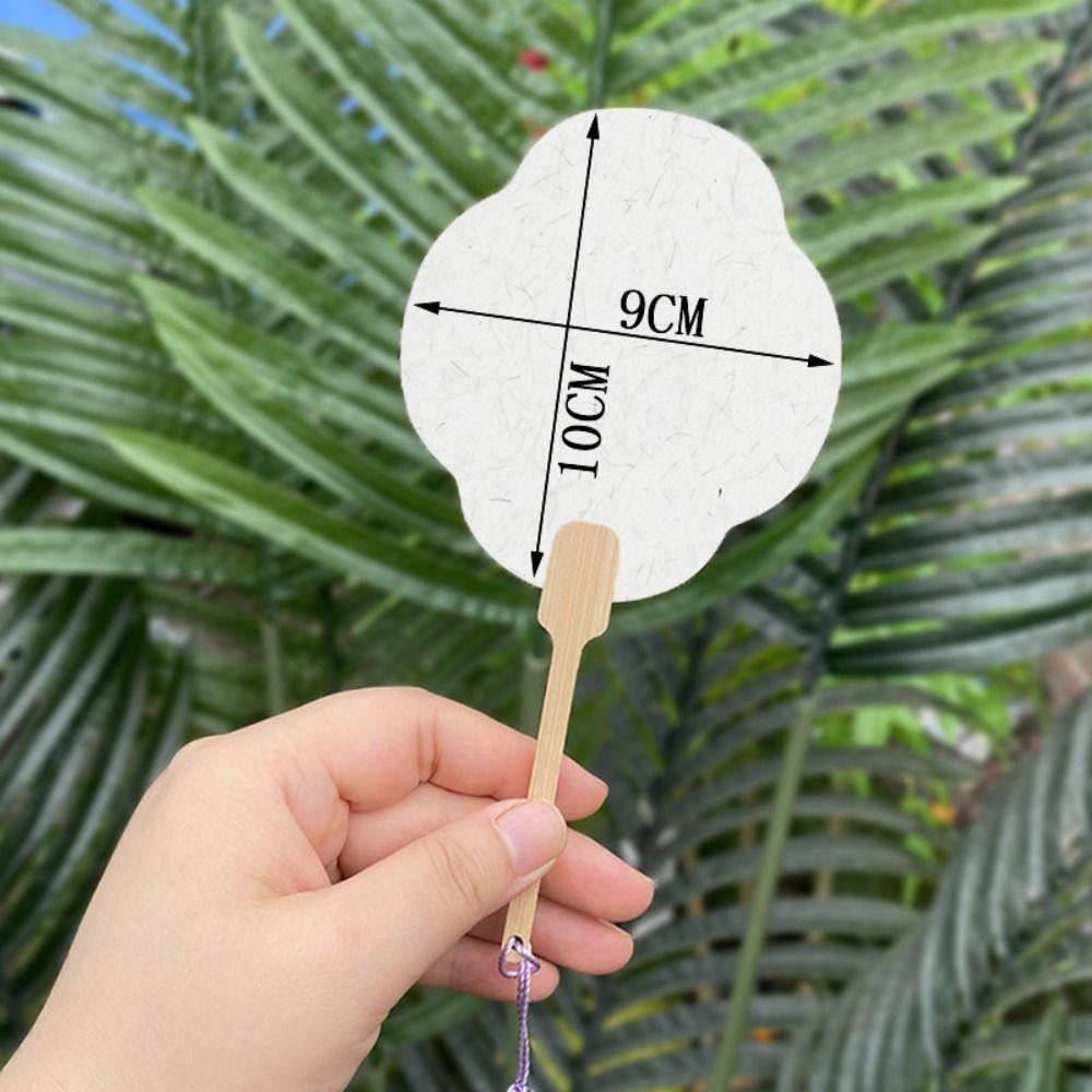 Мини-групповой веер Xuan бумажный веер двухсторонний пустой маленький веер расписанный вручную креативный веер DIY лакированный веер ручной веер рукоделие