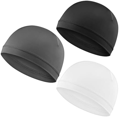WY Lighting 3 шт. Шапки-бини с черепами Мягкие легкие 3D вышитые шапки-бини Влагоотводящие эластичные дышащие шлемы Общие