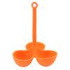 Egg Poacher Food-Grade 3 Holes Temperature Resistance Silicone Egg Cooker Egg Holder Cup Cooking Accessories