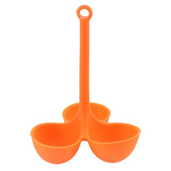 Egg Poacher Food-Grade 3 Holes Temperature Resistance Silicone Egg Cooker Egg Holder Cup Cooking Accessories