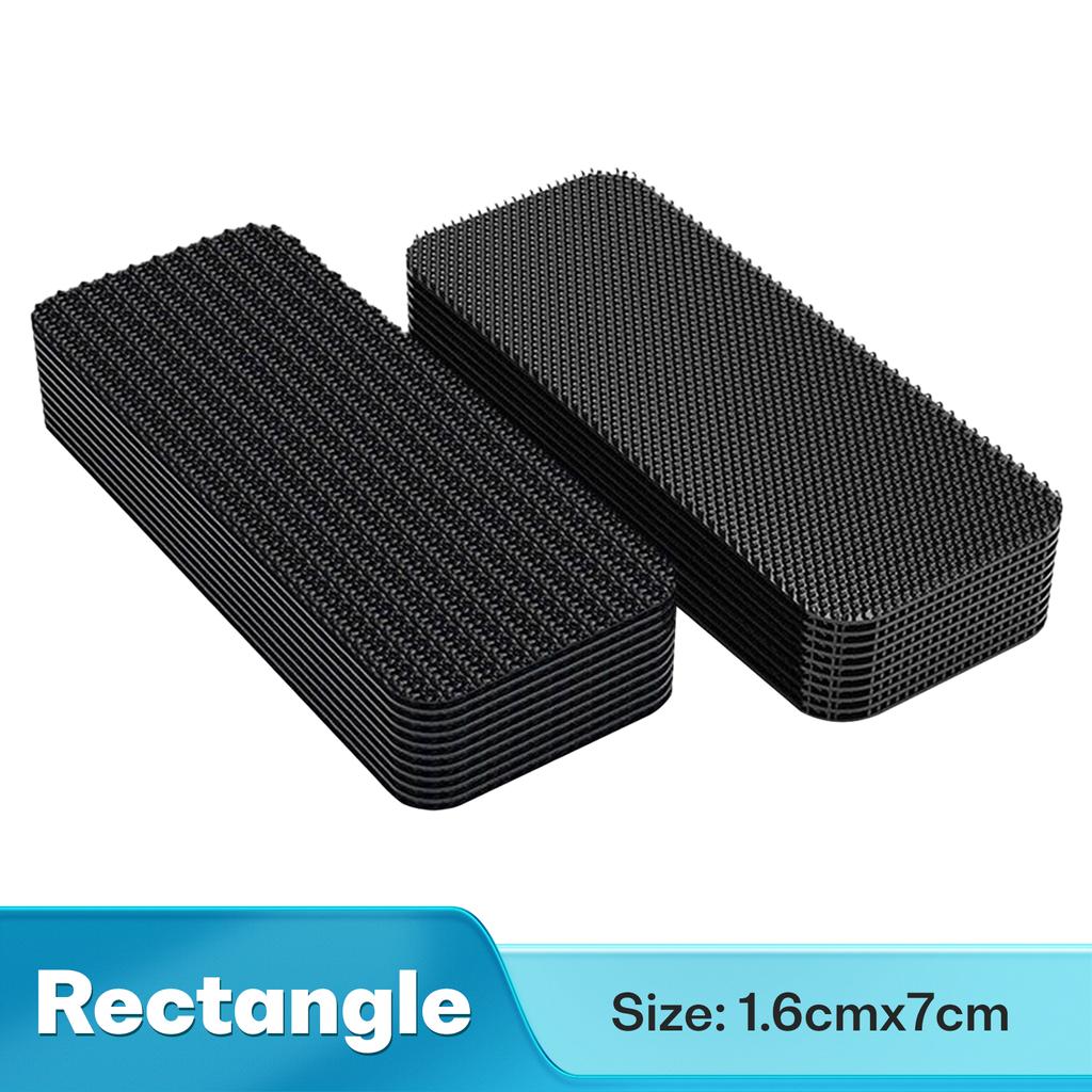 20/40/60 шт. наклейки для фиксации ковров двухсторонние высокоадгезивные коврики для дома и автомобиля коврики для ног фиксированные заплатки противоскользящие ленты