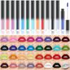 1Pc Velvet Matte Lipstick Highly Pigmented Long Lasting Non Sticking Liquid Lip Gloss Smudge Proof for Daily Makeup Halloween Party
