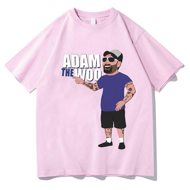 Adam the woo TShirt Hip Hop Pure Cotton Fashion TShirt Short Sleeve Vintage Tshirt Beach Cotton Breathable Oversize Tops Tees