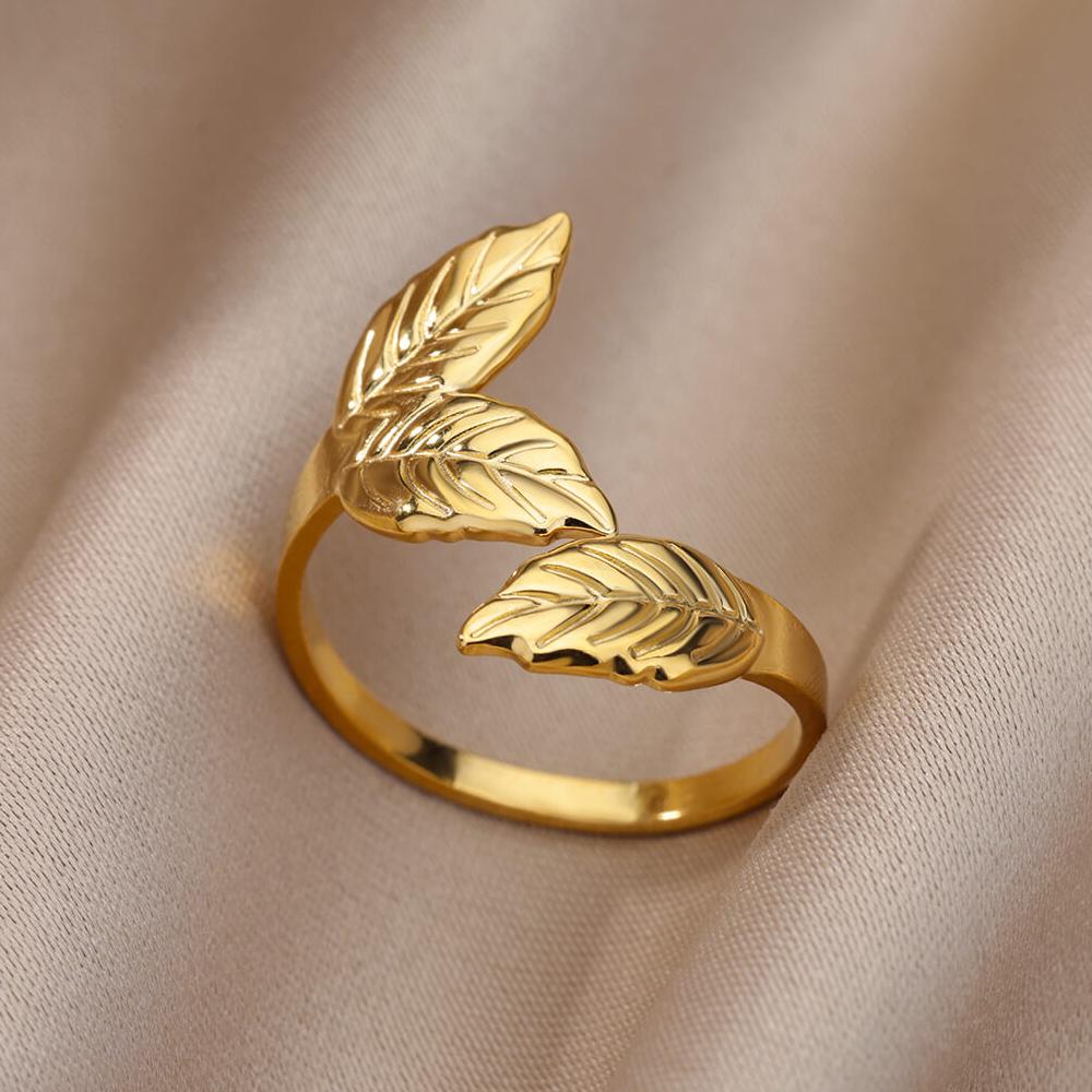 Stainless Steel Rings for Women Men Gold Color Engagement Wedding Party Ring Female Male Finger Jewelry Birthday Gift 2024 Trend