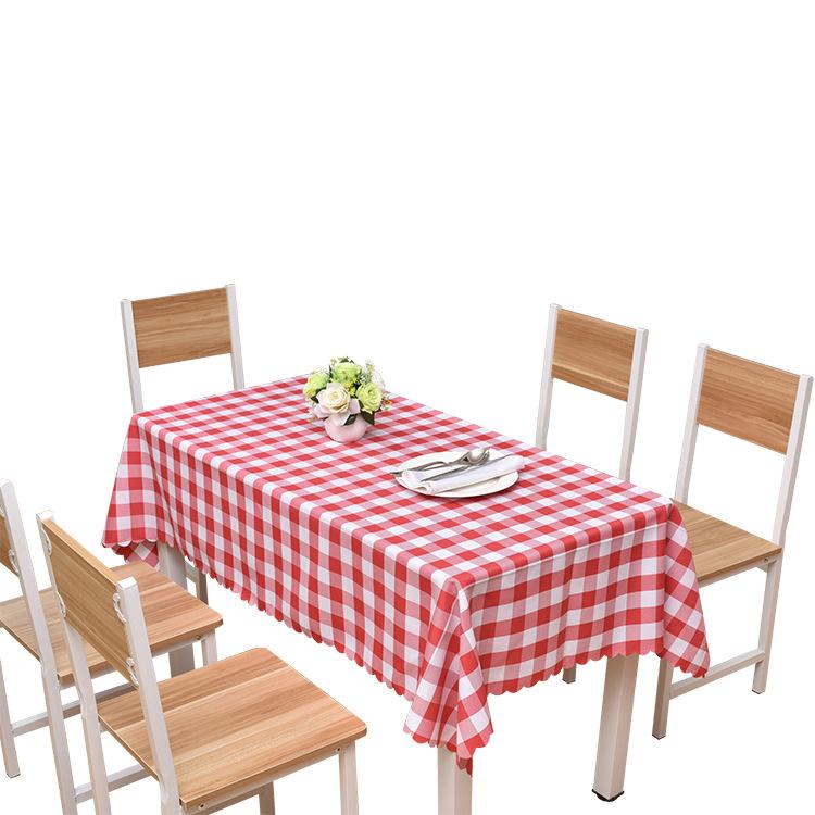 Скатерть для отеля Скатерть в клетку для западного ресторана Ресторан Скатерть Клетчатая ткань Зеленая и белая клетка Красно-белая клетка Накидка на стол