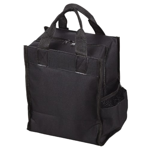PEARL METAL Сумка-ланчбокс/бутылка Octus, Черная, 22,5 x 15 x 26,5 см (без ручек), HB-3899