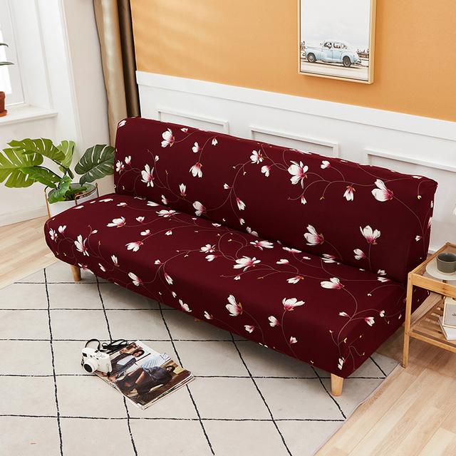 Складной чехол для дивана-кровати, чехлы для диванов, спандекс, эластичный эластичный материал, двойной чехол для сиденья, чехлы для гостиной, геометрический принт