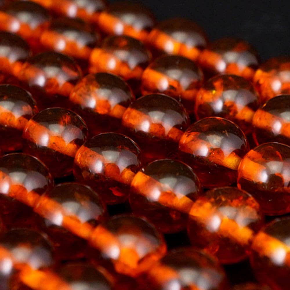 Бусины Power Stone Amber 8 мм круглые проданы Power Stone Natural Stone 1 круглый шарик 38 см Материал браслета ручной работы прибл.