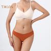 Women Underwear Low-Waisted Ice Silk Seamless Cool Feeling Cotton Crotch Underpants Solid Color Daily Briefs for Home Sleep
