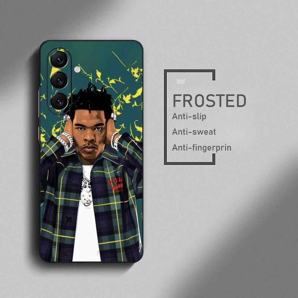 Крутой Lil Ba-by D-Dr-ip rapMan Чехол для телефона Samsung Galaxy S26 S25 S24 S23 S22 S21 Plus Ultra Note20 Мягкий Черный